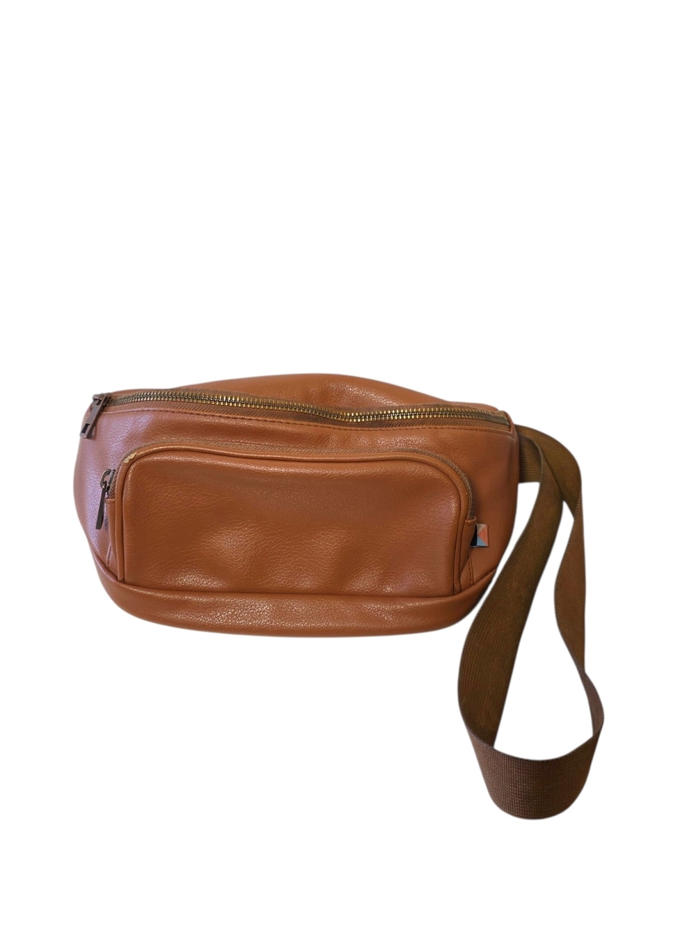 Kibou Premium Vegan Leather Diaper Bag Fanny Pack Brown Waterproof Baby READ